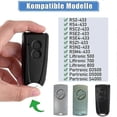 thumbnail image 2 of 2pcs Garage Opener Remote Control for EcoStar RSC2-433 RSE2-433,RSZ1-433,Gate Handheld mitter f, 2 of 5