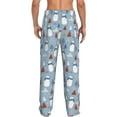 thumbnail image 2 of Bixox Men's winter Scarf beer Patterned Pajama Pants with Pockets Lounge Clothes for Home, 2 of 5
