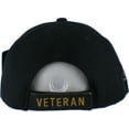 thumbnail image 2 of Vietnam + Desert Storm War Veteran Ribbon Shadow Mens Cap [Black - Adjustable], 2 of 2