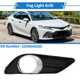 thumbnail image 2 of Parrilla de luz de niebla frontal izquierda No.5204006020 cubiertas de luz de niebla inferior frontal para Toyota Camry 2006-2009 tono negro plateado ABS 1 Pc, 2 of 6