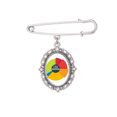 thumbnail image 1 of Percentage Difficulties Encountered Life Brooch Pin Dress Shirt Shawl Clips, 1 of 3