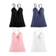 thumbnail image 1 of Camisola sin costuras con tirantes ajustables para mujer negro rosa azul marino, 1 of 9