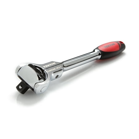TEKTON 3/8-Inch Drive by 9-Inch Quick-Release Swivel Head Ratchet, 72-Tooth Round Head 1491