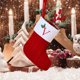 thumbnail image 1 of Calcetines navideños con iniciales bordadas | Calcetines de punto para decorar la chimenea | Regalos personalizados para la familia | Juego de decoración festiva para el hogar (1 unidad), 1 of 2