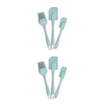 thumbnail image 1 of Inteprter 3 piezas/kit de silicona para hornear raspador colorido reutilizable lavable cocina panadería pastel crema pan cepillo herramientas de Azul 2piezas, 1 of 6