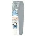 thumbnail image 4 of Fiaer Christmas Women's Sweatpants Trendy Baggy Xmas Pants Plus Size Santa Funny Graphic Elastic Waisted Casual Lace up Pockets Trousers Pink XL, 4 of 4