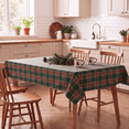 thumbnail image 5 of Sm:)e Green Royal Stewart Tartan Plaid Tablecloth, Rectangle 55x84 Inch, Machine Washable Classic Check Table Cover for Christmas Dinner/Party Decoration/Holiday, 5 of 7