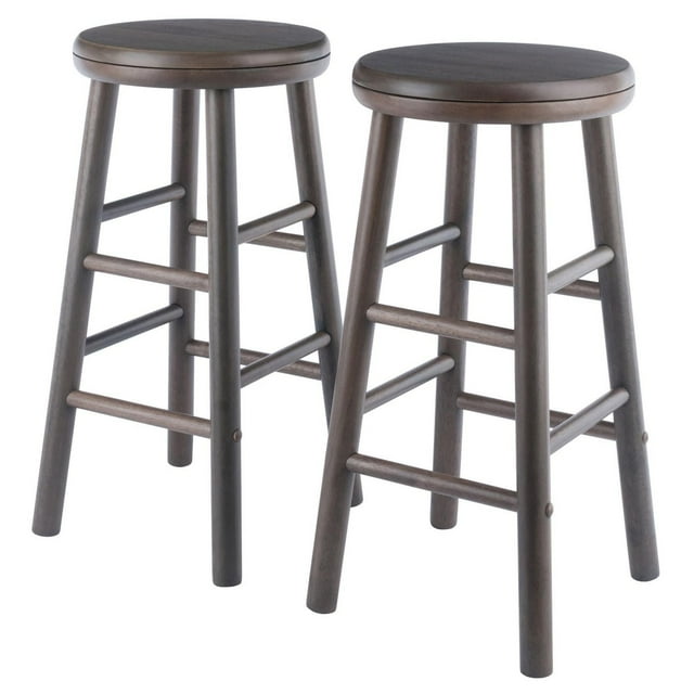 Ensemble de 2 tabourets de comptoir à siège pivotant Shelby
