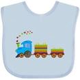 thumbnail image 3 of Inktastic Colorful Toy Train Boys or Girls Baby Bib, 3 of 4