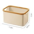 thumbnail image 3 of Estbridge Laundry Hamper Laundry Basket   Freestanding Laundry Hamper  Tall Clothes Hamper with Extended Handles for Clothes Toys In The Dorm and Family- Laundry Basket Beige, 3 of 4