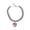 A002- Pink, variant on Small Cat Collar | Blue Crystal Pet Collar | Sparkling Bling Heart Shaped Pendant Adjustable Pet Necklace for Cats