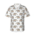 thumbnail image 1 of Fotbe Indian Elephant Camisa Hawaiana para Hombre Unisex – Camisa Casual de Verano con Botones de Manga Corta de Algodón y Lino,X-Large, 1 of 7