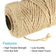 thumbnail image 3 of Uxcell Jute Twine 4mm, 164 Feet Long Brown Twine Rope for DIY Subjects, 3 of 5