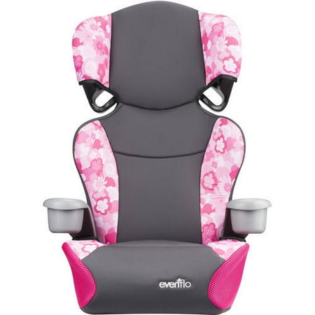 Evenflo Big Kid Sport High Back Booster Seat, Peony (Best 5 Point Harness Booster Seat)