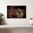 thumbnail image 2 of Elephant Stock Wine Party Wall Art - Horizontal Canvas Wall Art - Dining Room Wall Decor - Food And Drink Canvas - Black And Red Decor - 12" x 8", 2 of 4