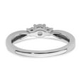 thumbnail image 5 of 10k White Gold 1/3 carat Lab Grown Diamond VS/SI+ G+ Complete Petite Engagement Ring, 5 of 6