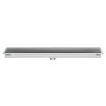 thumbnail image 4 of 18" x 72" Stainless Steel Floor Trough Drain, 14-Gauge with Subway-Style Grating & Removable Drain Basket, NSF Listed (KM-FTG-1872), 4 of 9