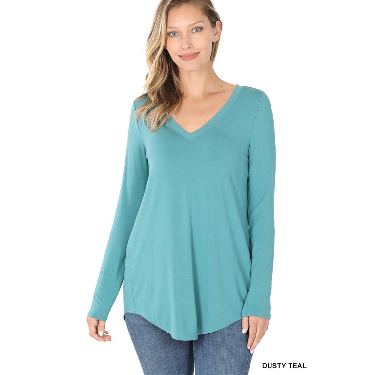 Blue Rayon Shirt Long Sleeve Relaxed Fit