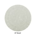 thumbnail image 4 of Better Trends Round Bath Mat 30" Diameter Elegant Reversible Bath Rug, Extra Soft Cotton for Ultimate Comfort, Absorbent, Ideal for Half Baths and Powder Rooms, (Ivory) Lux Collection, 4 of 6