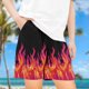 thumbnail image 2 of Odeerbi 5-14 Años Niños Niñas Pantalones Cortos de Estampado Tropical Hawaiano Pantalones de Baño En Seco Rápido Pantalones Cortos de Tabla de Playa, 2 of 5