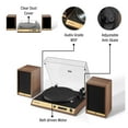 thumbnail image 4 of Crosley C72 Bluetooth Vinyl Record Player 120W Speakers, 2-Speed Belt-Drive Turntable, Anti-skate, 4 of 17