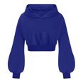 thumbnail image 3 of Admvng Sweatshirts for Women Ear Hoodie Pullover Long Sleeve Hooded Sweatshirt Cute Dark Gothic Style Blouse S-5XL, 3 of 5