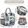 thumbnail image 5 of OBREWU Blue Pioneer Flower Women's Insulated Leakproof Large Lunch Bag, Oxford Cloth, 5 of 7