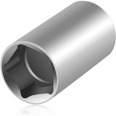 Feekoon Penta Socket With 1/2" Drive And 13/16" 5 Point Utility, 5 Point Socket Wrench Key For Pentagon Curb Boxes