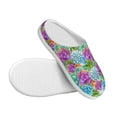 thumbnail image 3 of Lsque Succulents Pattern Womens Comfort Cotton on Scuff With Memory Foam and Anti-skid Sole Slipper-37/38, 3 of 7