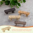 thumbnail image 4 of Uxcell 18-Pack Miniature Resin Bench, 2.2x0.7x0.7 Inch Mini Garden Chair for Fairy Garden Accessories [Amarillo Claro], 4 of 6