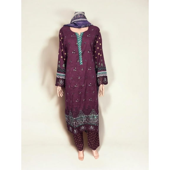 Traditional Pakistani Salwar Kameez, Cultural Wear for Women,267