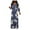 Grey-A, variant on Plus Size Maxi Dress for Women Casual Summer Sundress V-neck 3/4 Sleeve