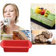 thumbnail image 3 of 2 Pack Silicone Loaf Pan Non-stick Silicone Baking Pan,red, 3 of 5