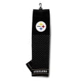 thumbnail image 1 of Toalla de golf bordada del equipo de fútbol americano NFL Pittsburgh Steelers con diseño de limpiador a cuadros y logotipo bordado, 1 of 1