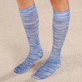 thumbnail image 2 of Celeste Stein Womens Firm Compression Knee High Stockings, Denim Stripes, 2 of 4