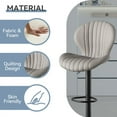 thumbnail image 3 of Fijinhom Modern Bar Stools Set of 2,Adjustable Swivel barstools,Counter Height Stool Chair with High Backrest for Dining Room, Kitchen,Gray, 3 of 10