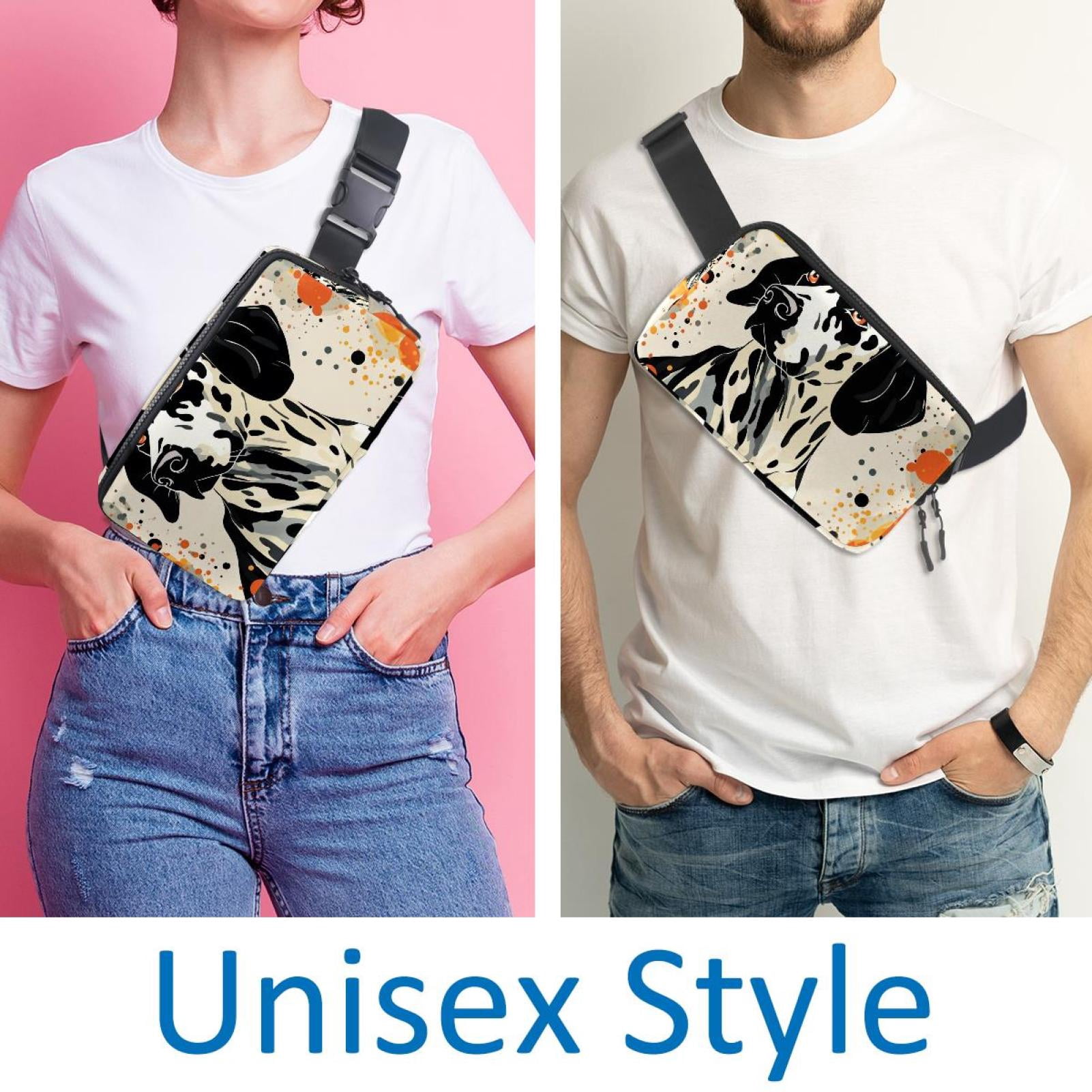 Dalmatians Waist Pack Fanny Pack Running Belt Lightweight Adjustable with Extension Strap Unisex