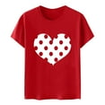 thumbnail image 5 of Fesfesfes Men Couples Lover Matching Tshirt Valentine's Day Short Sleeve Love Letter Print T Shirts Tops, 5 of 8