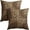 Léopard Brun, variante sur Housses de Coussin à Feuilles d'Eucalyptus, Ensemble de 2, Vert Printemps, Imprimé Botanique à Carreaux, Pot Vase, Taie Décorative, Été, Saisonnier, Naturel, Style Ferme, Housse de Coussin pour Maison, Sofa, Chambre, Porche, 20x20 Po