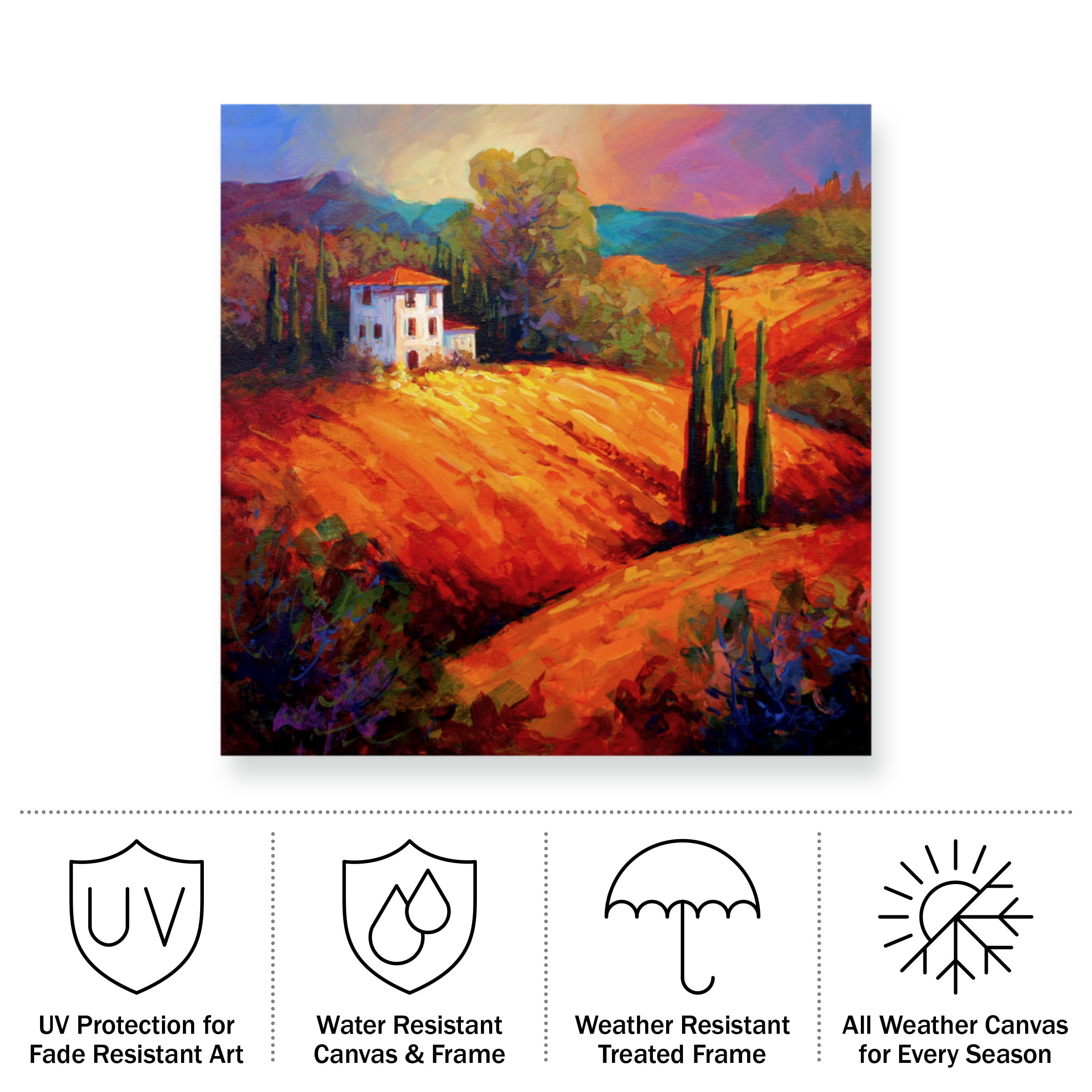 Marion Rose 'Tuscan Villa Evening' Outdoor Canvas