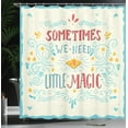 thumbnail image 4 of Ambesonne Inspirational Shower Curtain, Magic Words Art, 69"Wx84"L, Multicolor, 4 of 5