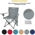 KingCamp 2 Pack Camping Chairs Lightweight Folding Chairs Portable Lawn