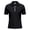 Black, variant on AZoiNM Men's Corduroy Short Sleeve Shirt Half Zip Collared Casual Stretch Fit Tee