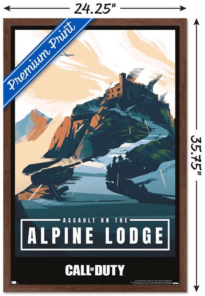 Call of Duty: Vanguard - Alpine Lodge Wall Poster, 22.375" x 34", Framed