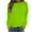 Green, variant on Mrat Women's Sweatshirts Full Zip up Hoodless Blouse Hoodless Sweatshirt Tops Ladies Hoodless Blouse Hoodies Long Sleeved Round Neck Shirt Pullover Hoodless Tops Hoodies Plus Size Tunics Red L