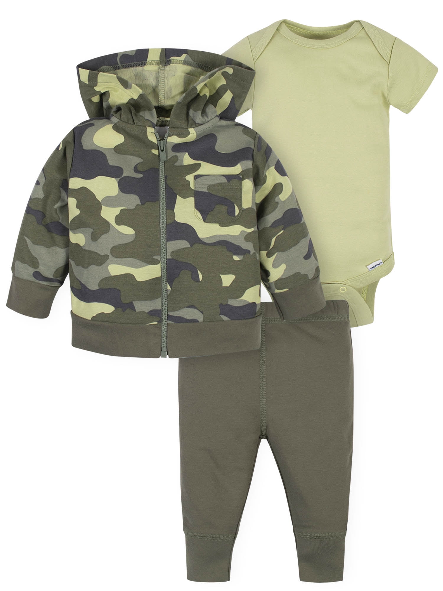 Gerber Baby Boy Jacket, Bodysuit, & Pant Set, 3-Piece (Newborn-3/6M)