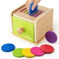 thumbnail image 1 of Cajonera Montessori Toys Richtim de madera con clasificación de colores, de 1 a 3 unidades, 1 of 7