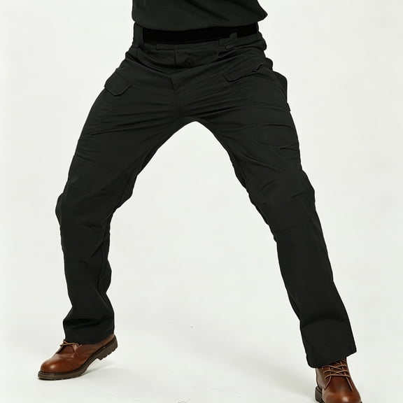 Men's All Season Cargo Work Trousers Multi-Pocket Stretch Straight Leg Outdoor Pants