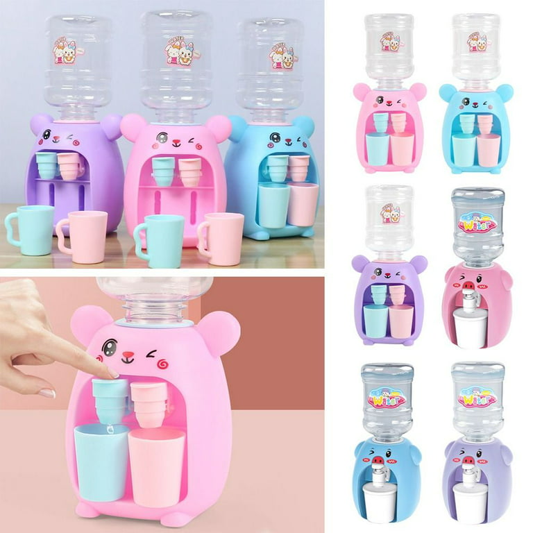 1pcs Mini Water Dispenser For Children Gift Cute Water Juice Milk Drinking  Fountain Simulation Device Kitchen Toy For Kids