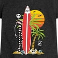 thumbnail image 3 of Nightmare Before Christmas - Ghost Dog Beach Surfer - Toddler And Youth Girls Short Sleeve Graphic T-Shirt, 3 of 5